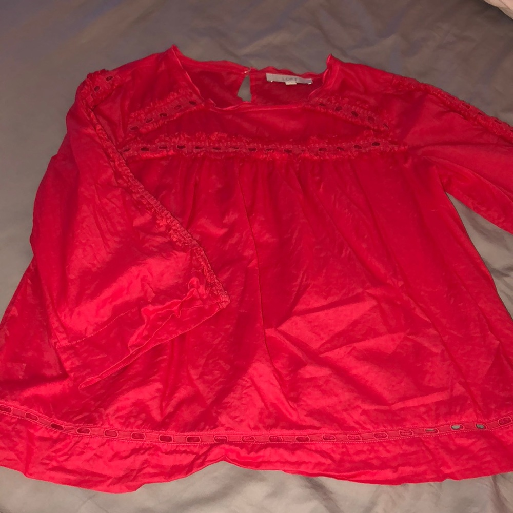 Red blouse
